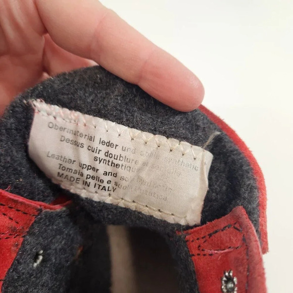 Oscar Sport Fur Boots Red Size EU 39 (US 8) Winter Outdoor Made in Italy - Picture 12 of 16